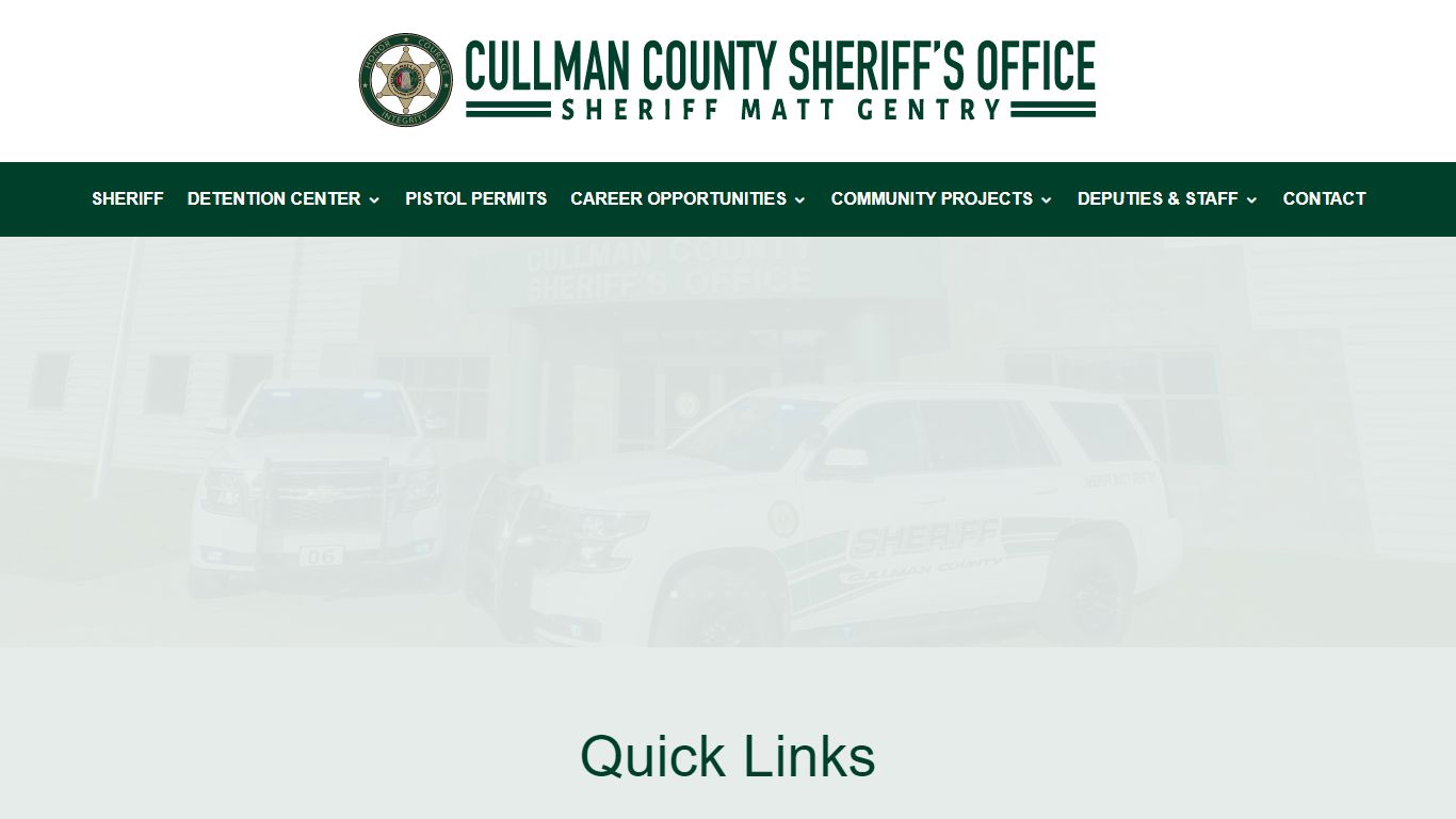 Cullman County Sheriff's Office | Sheriff Matt Gentry